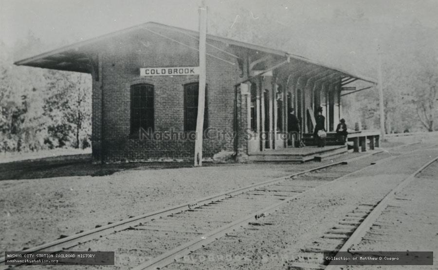 Postcard: Boston & Albany depot, Coldbrook Springs, Massachusetts